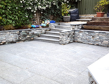 Granite paving