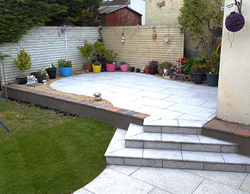 Granite paving