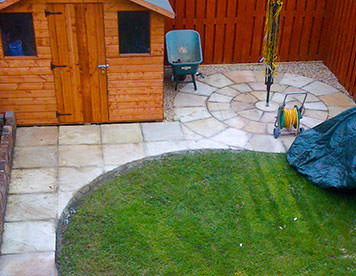 Sandstone paving (mint)